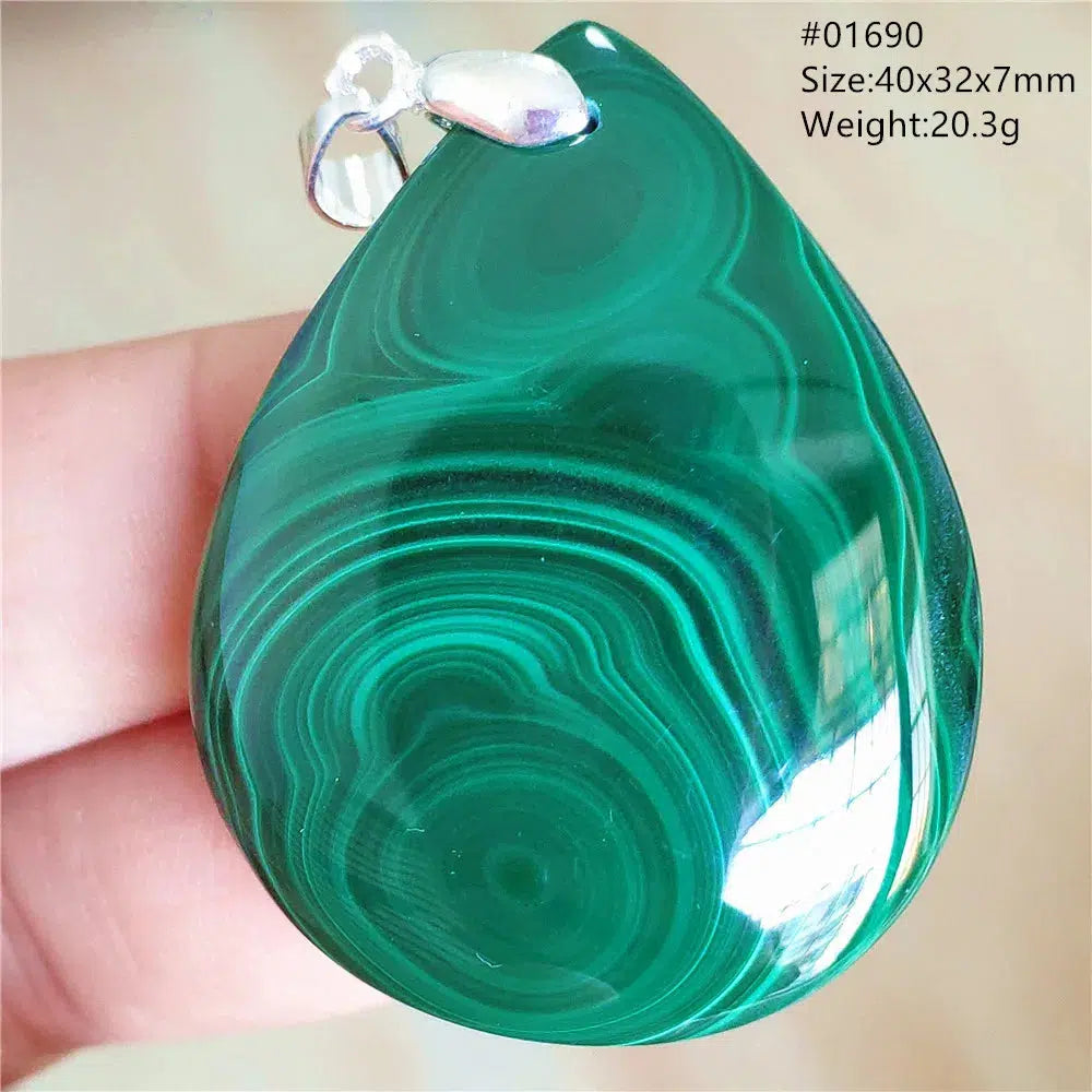 Natural Green Malachite Pendant