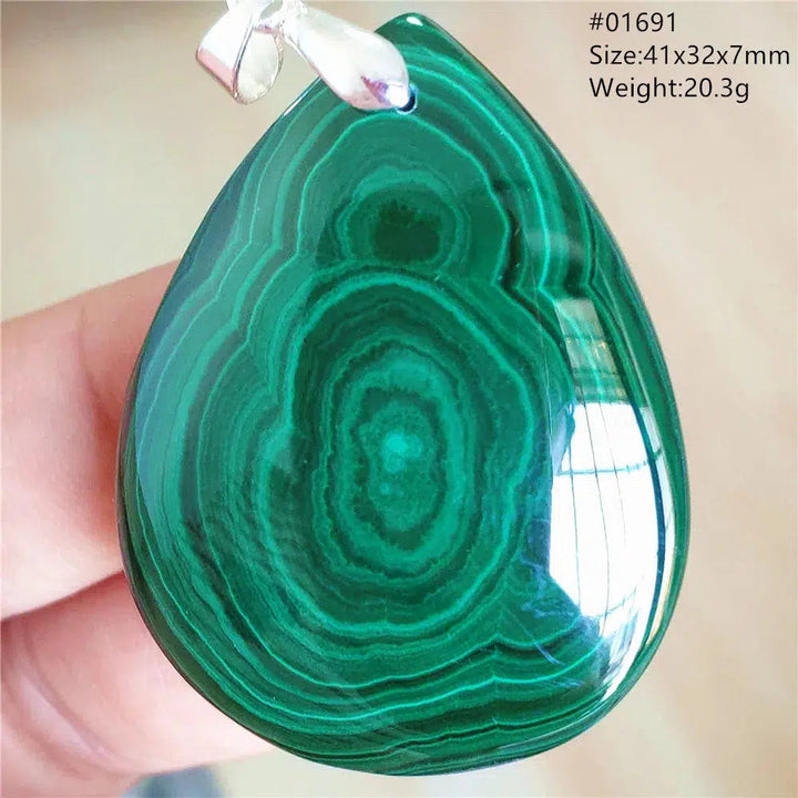 Natural Green Malachite Pendant