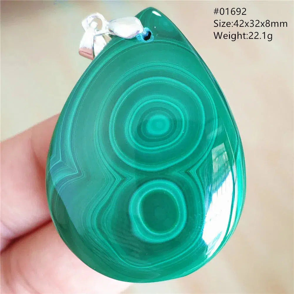 Natural Green Malachite Pendant