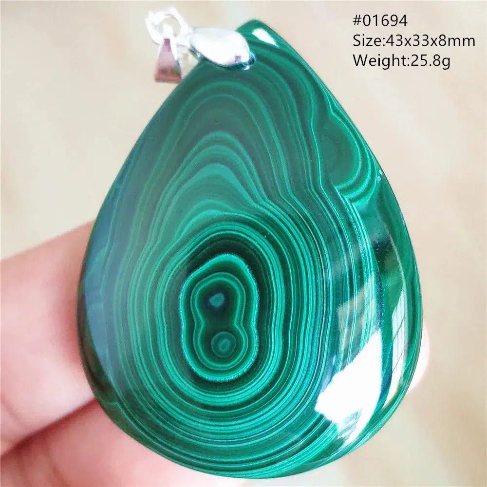 Natural Green Malachite Pendant