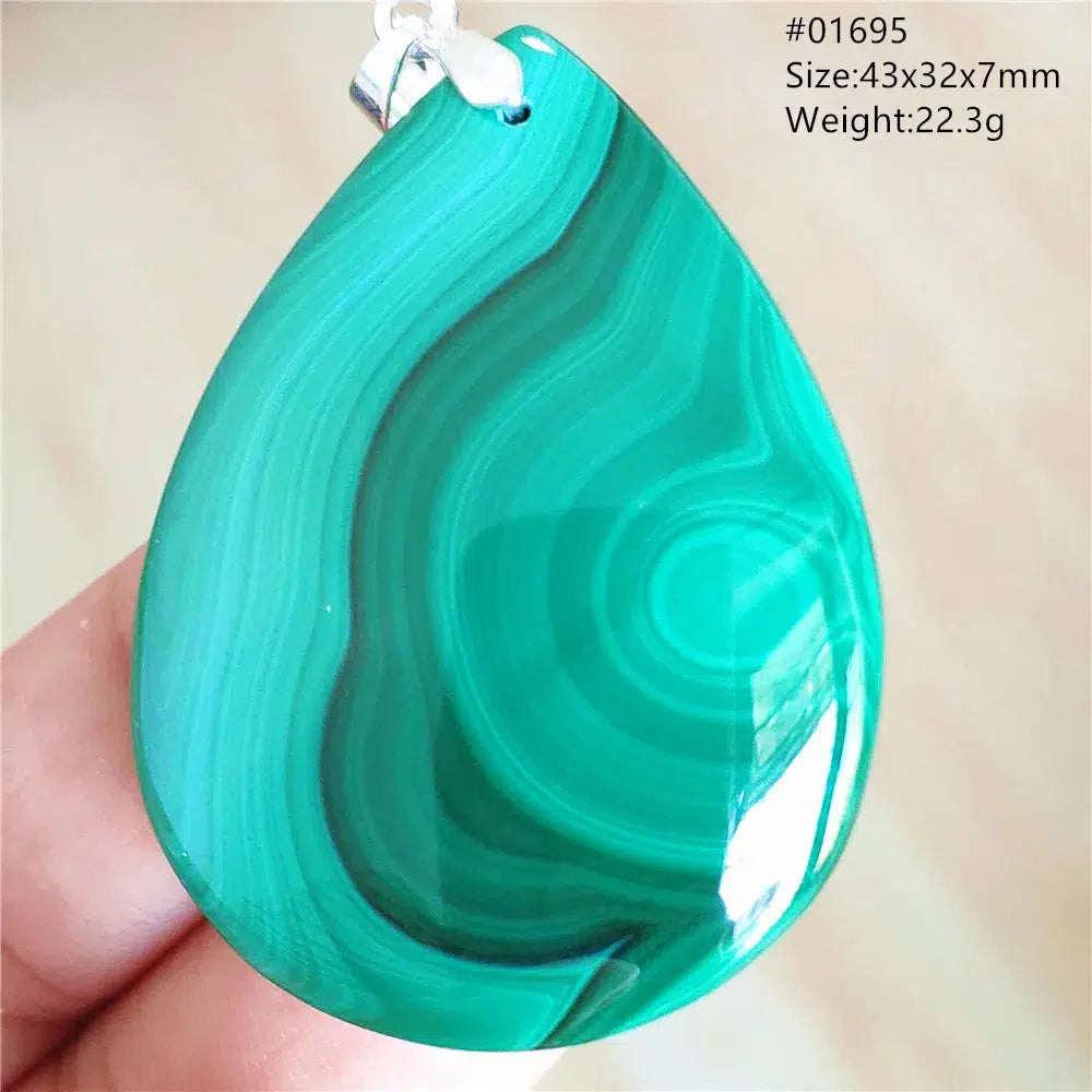 Natural Green Malachite Pendant