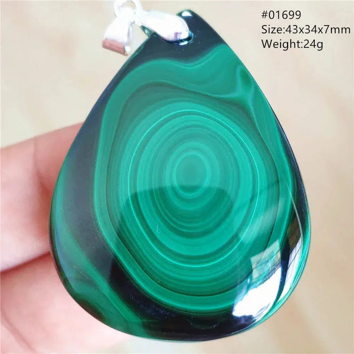 Natural Green Malachite Pendant