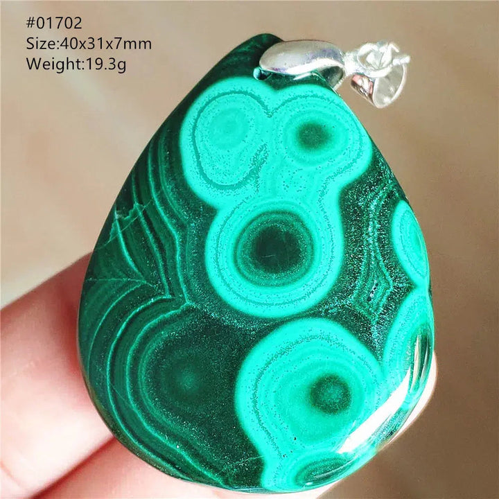 Natural Green Malachite Pendant