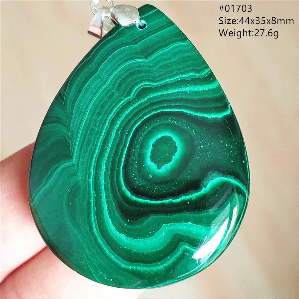 Natural Green Malachite Pendant