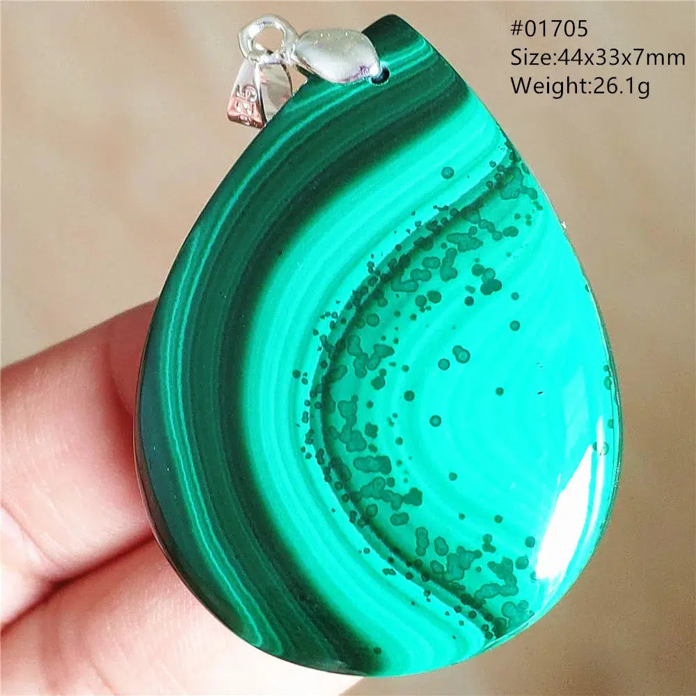 Natural Green Malachite Pendant