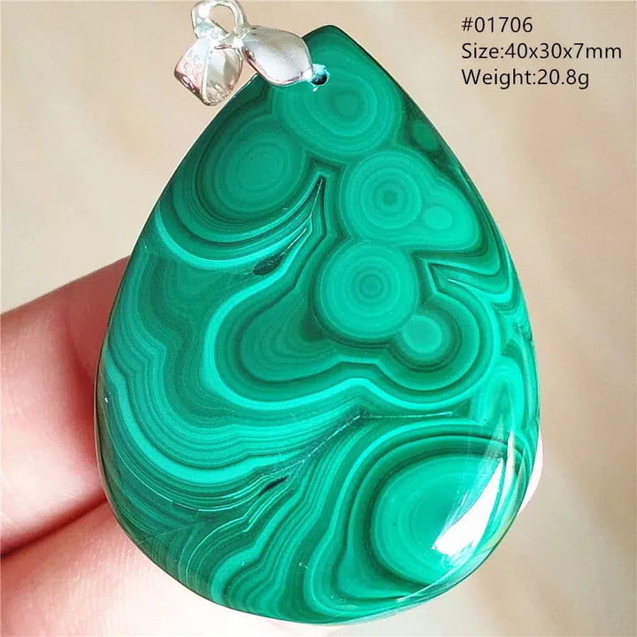 Natural Green Malachite Pendant