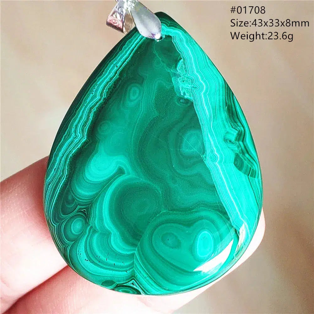 Natural Green Malachite Pendant