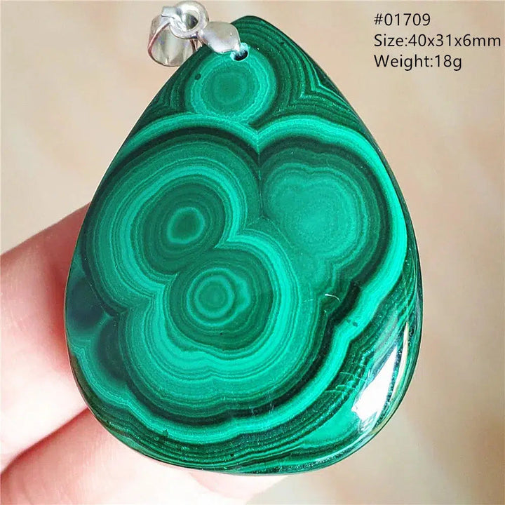 Natural Green Malachite Pendant