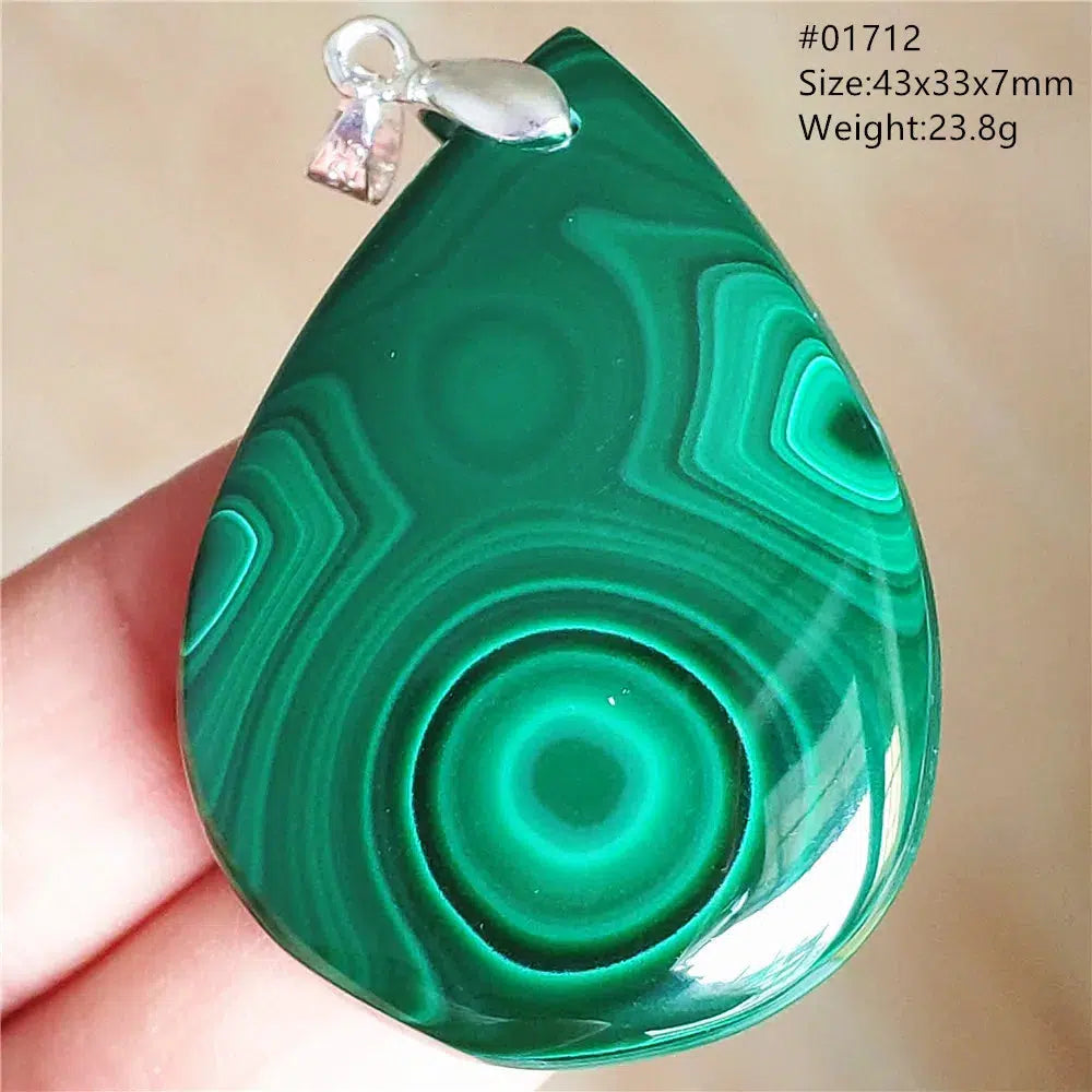 Natural Green Malachite Pendant