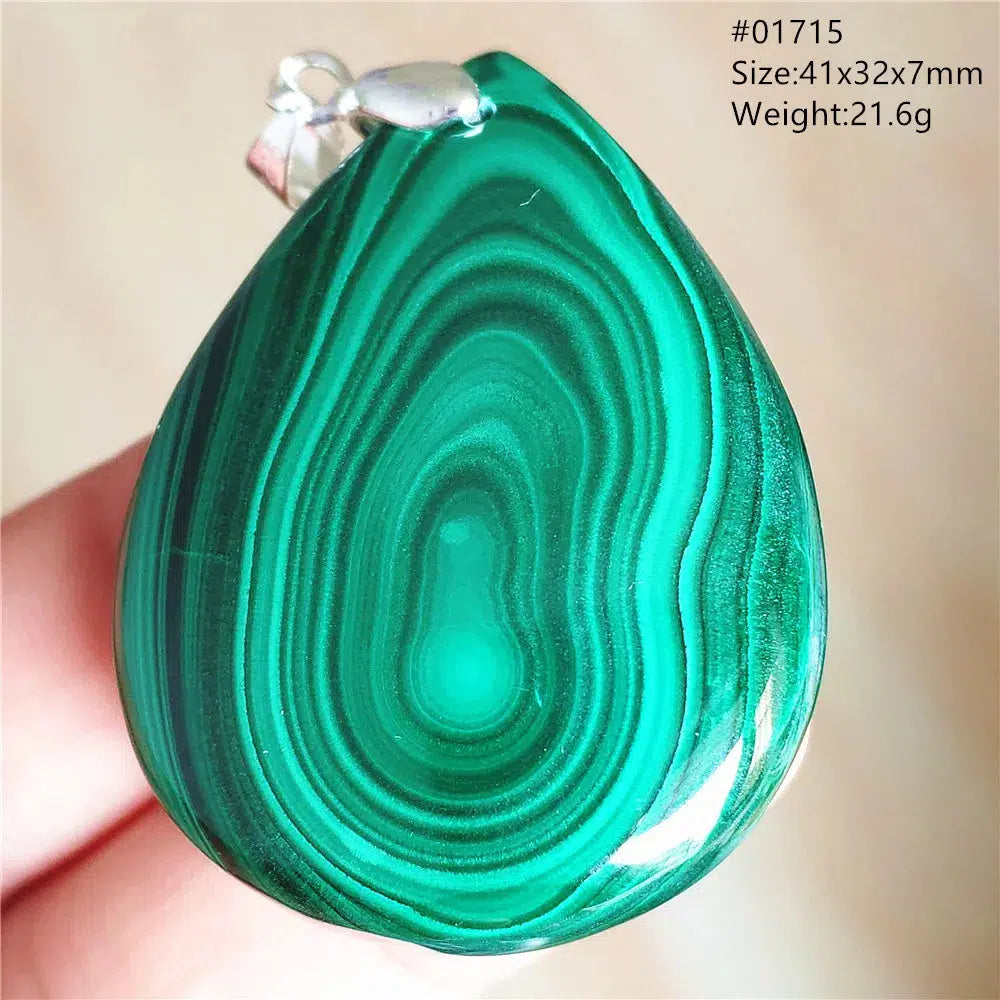 Natural Green Malachite Pendant