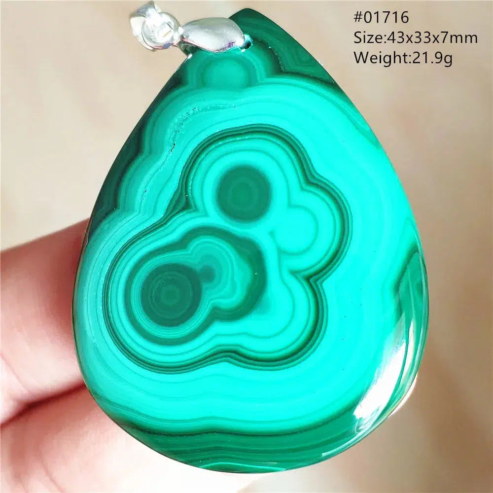 Natural Green Malachite Pendant