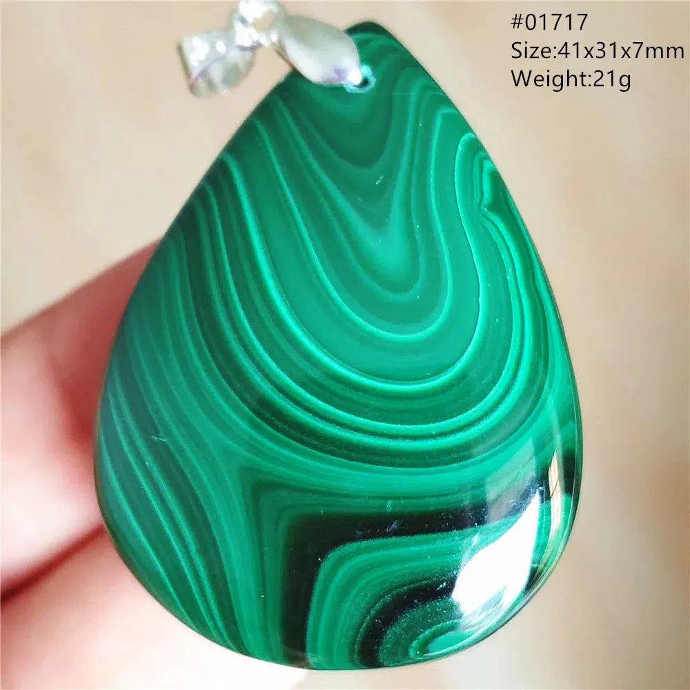 Natural Green Malachite Pendant