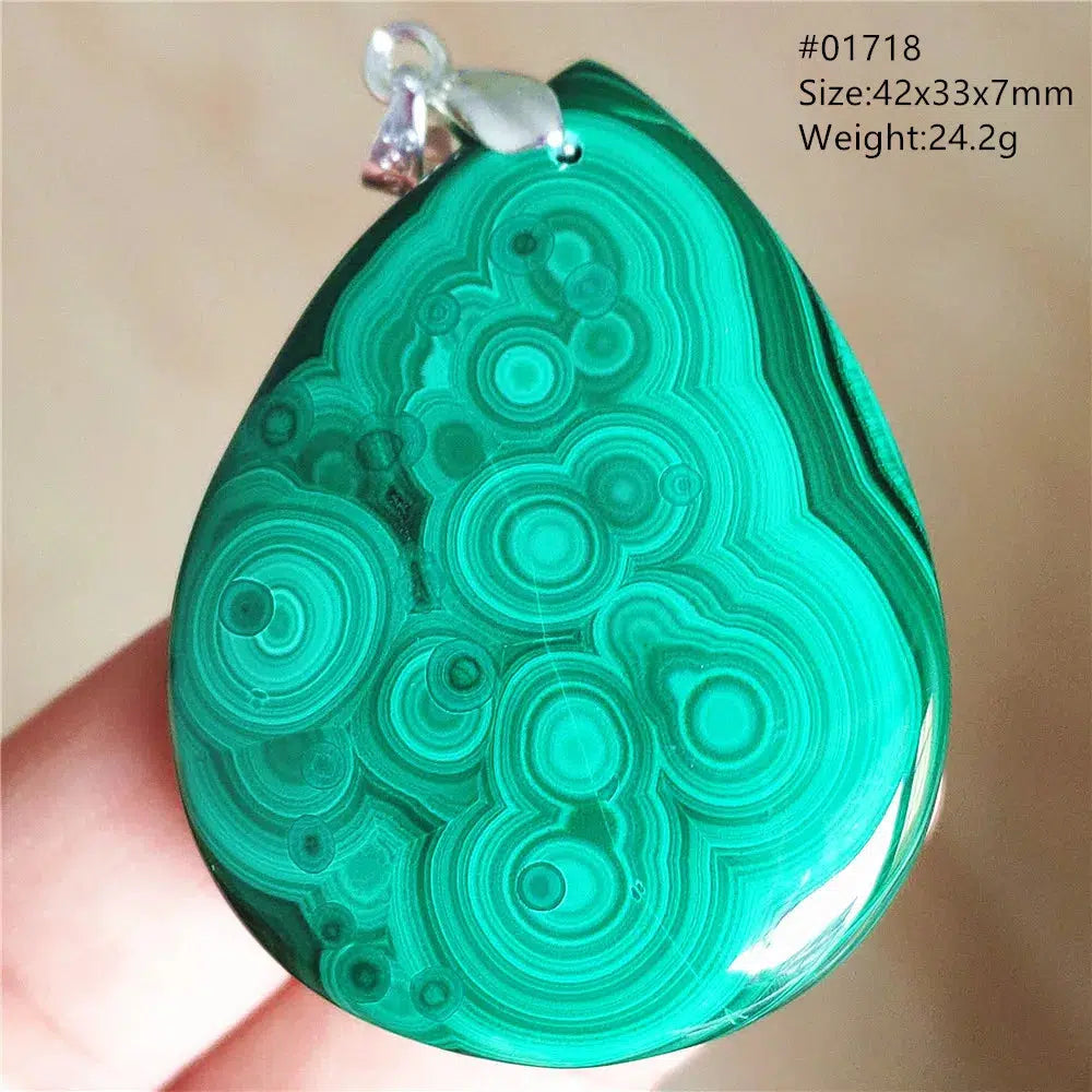 Natural Green Malachite Pendant