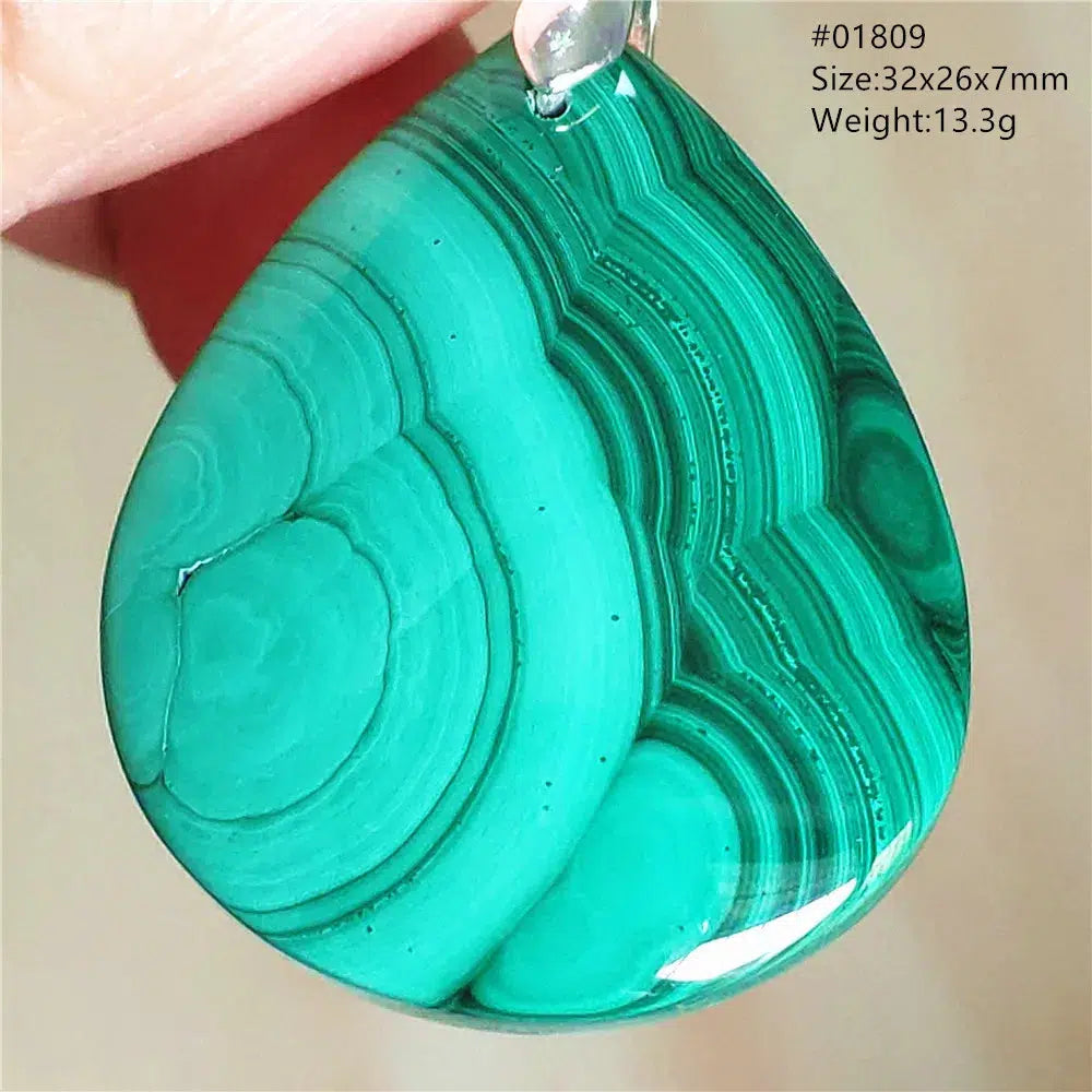 Natural Green Malachite Pendant