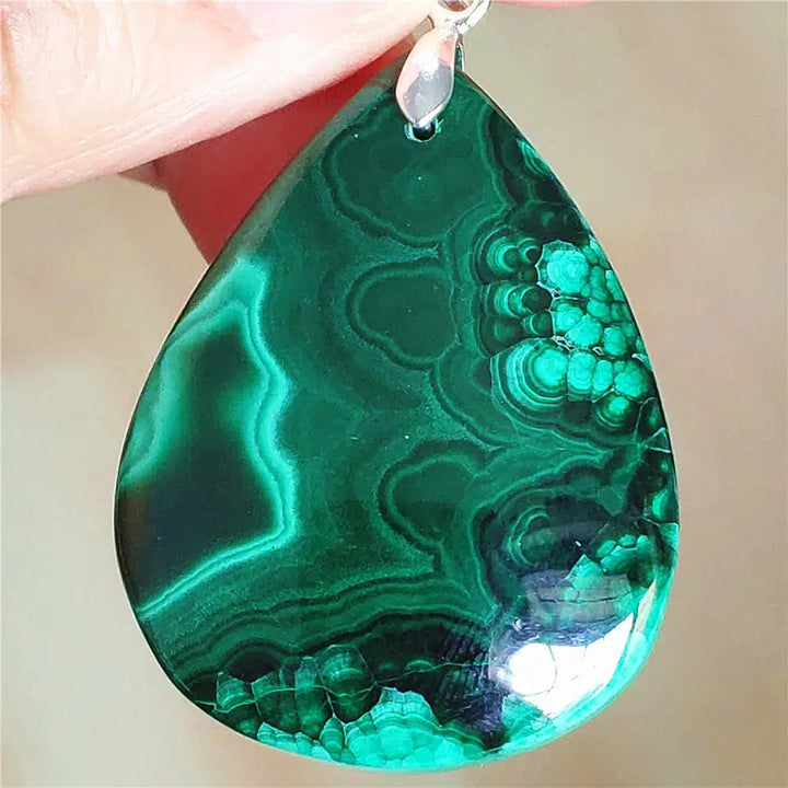 Natural Green Malachite Pendant