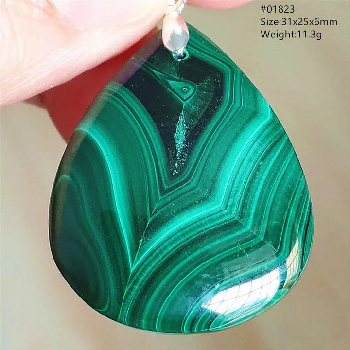 Natural Green Malachite Pendant