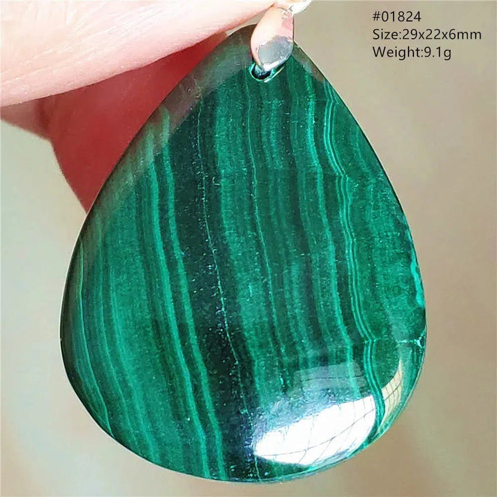 Natural Green Malachite Pendant