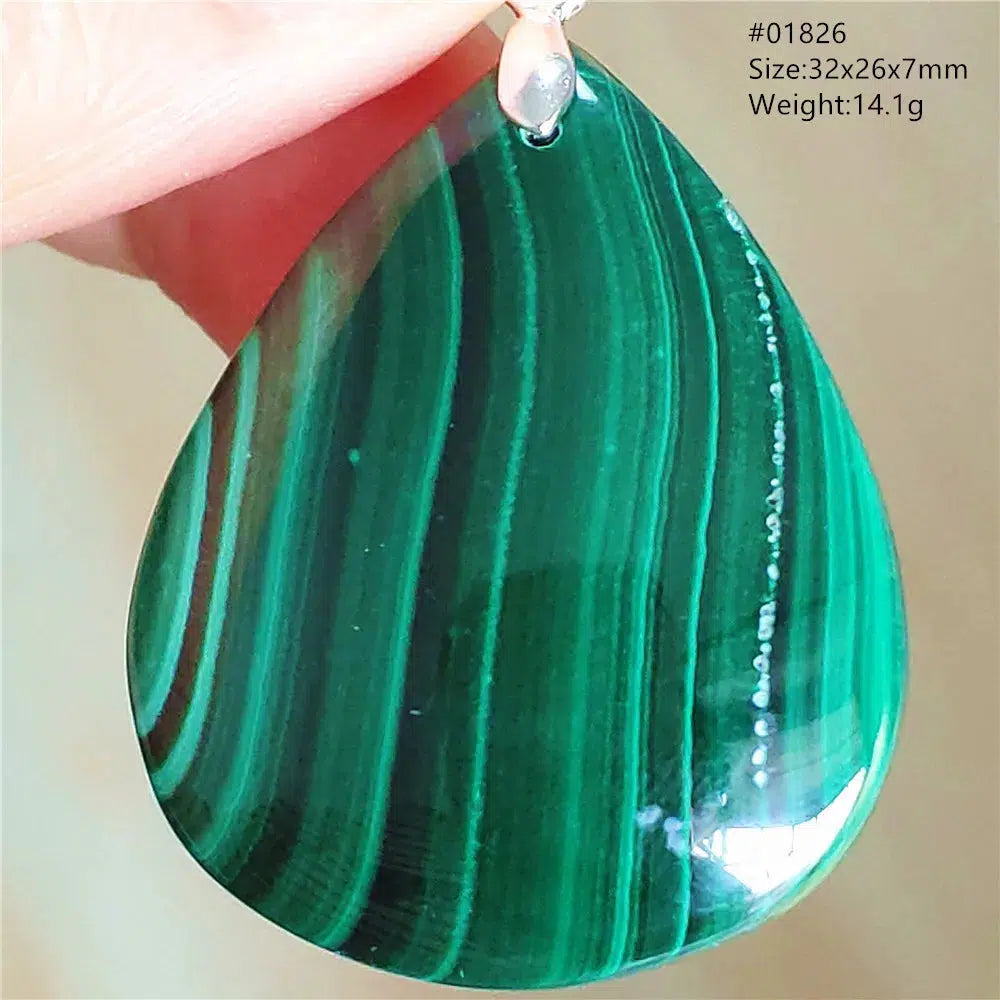 Natural Green Malachite Pendant