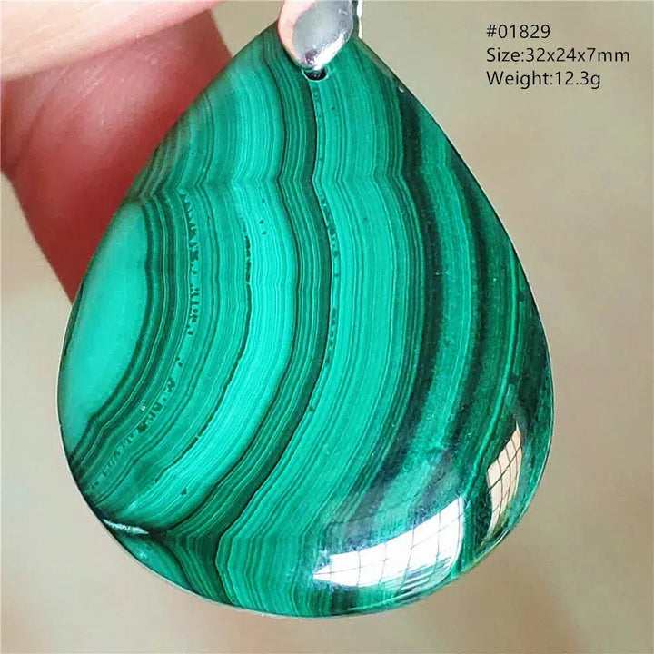 Natural Green Malachite Pendant