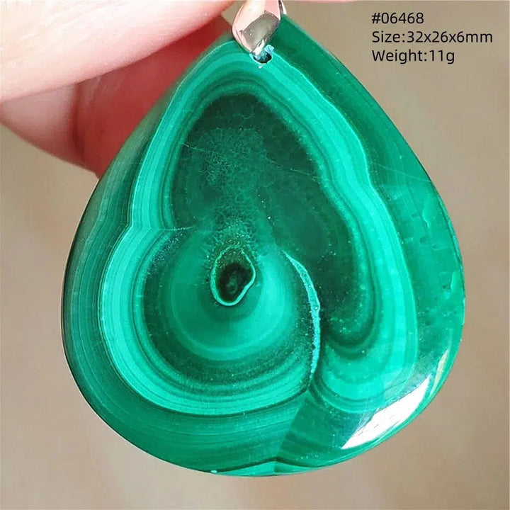 Natural Green Malachite Pendant