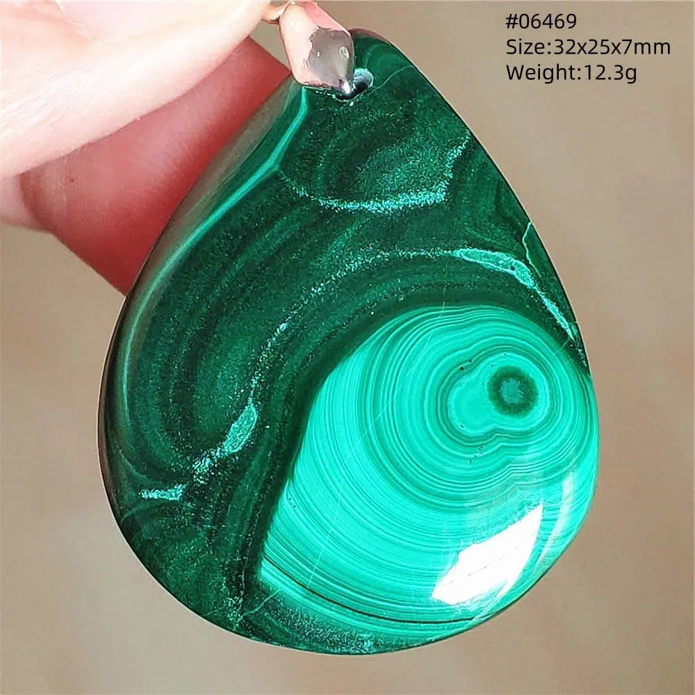 Natural Green Malachite Pendant