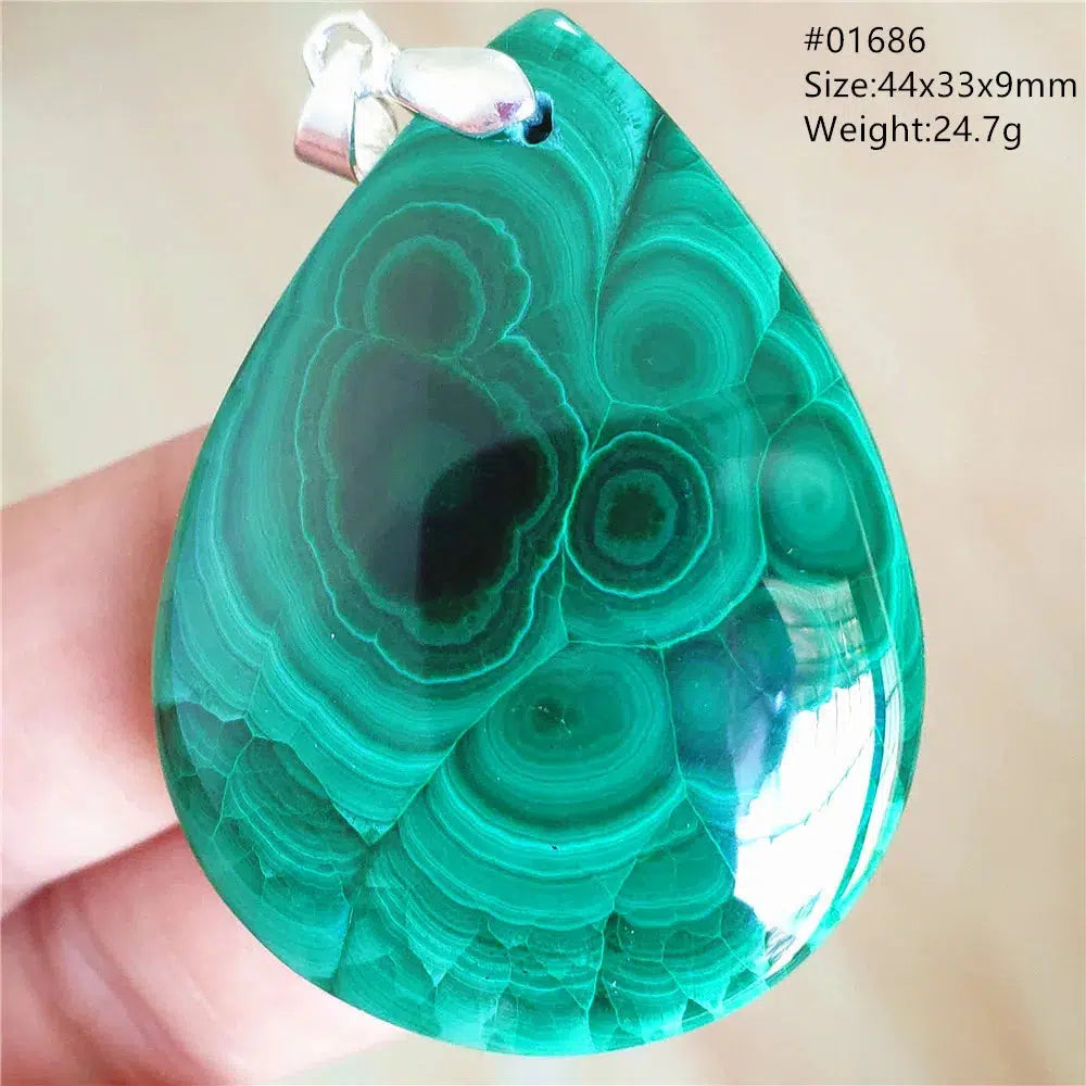 Natural Green Malachite Pendant