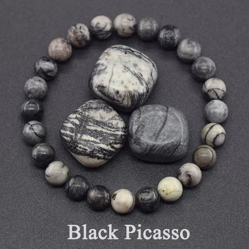 Natural High Quality Gemstone Bracelets in 37 Materials 210mm Length