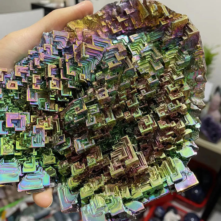 Natural Large Bismuth Crystal