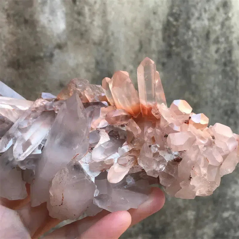 Natural Madagascan Crystal Quartz With Mica Cluster