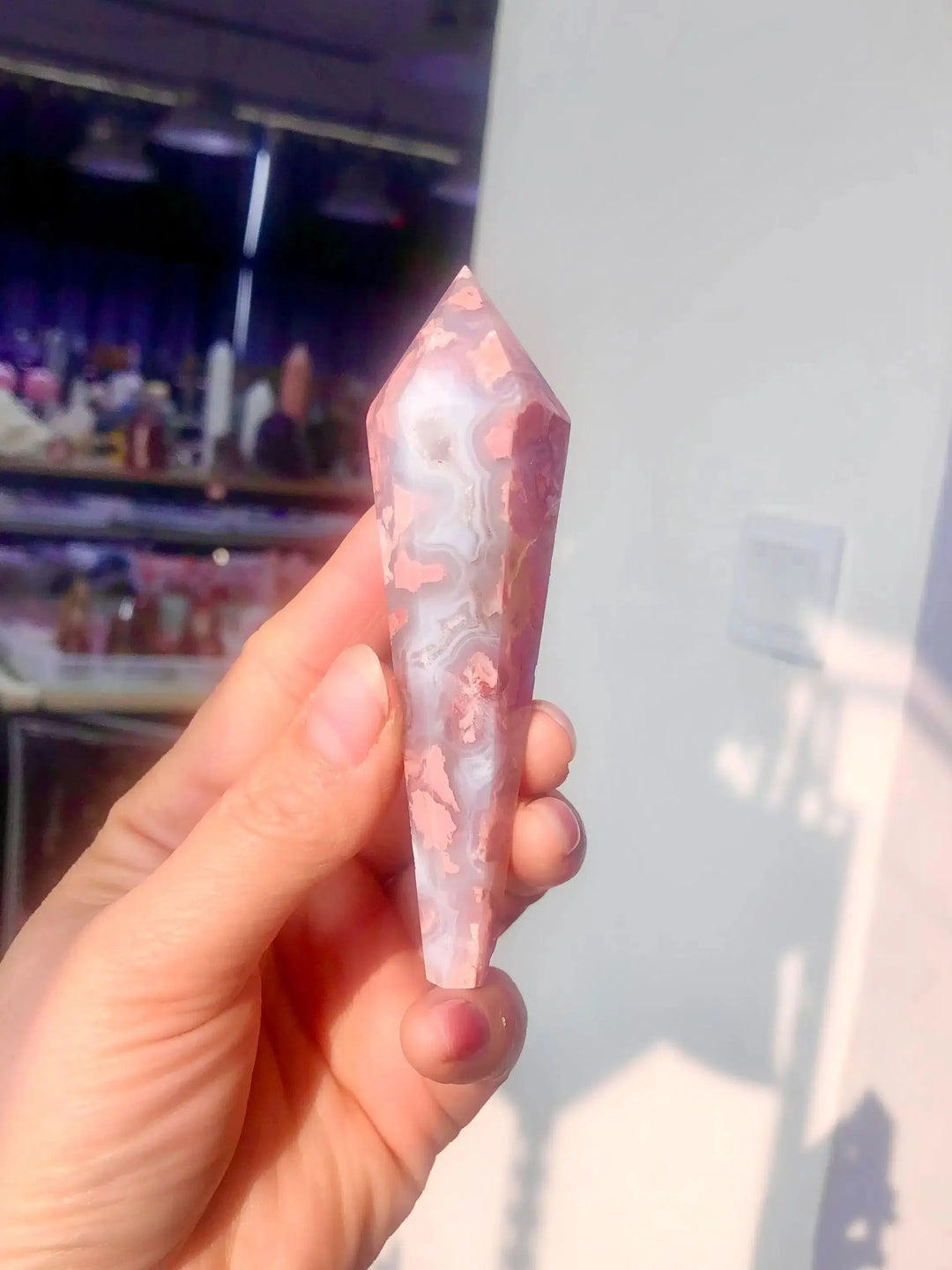 Natural Pink Agate Wands