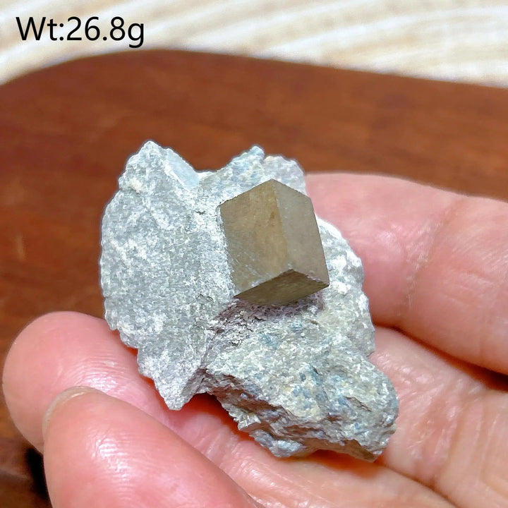 Natural Pyrite Raw Cube Specimen on Matrix