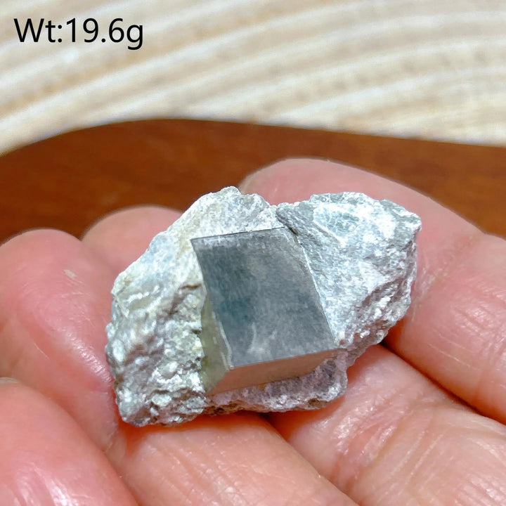 Natural Pyrite Raw Cube Specimen on Matrix