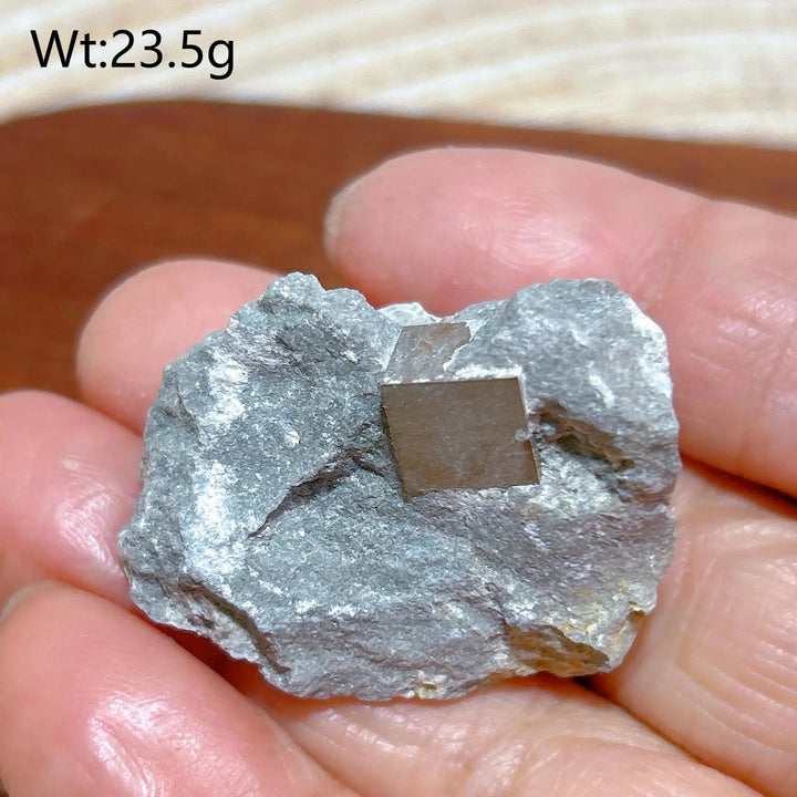 Natural Pyrite Raw Cube Specimen on Matrix