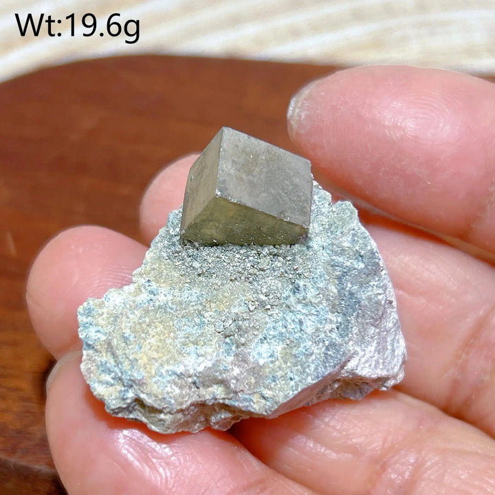 Natural Pyrite Raw Cube Specimen on Matrix