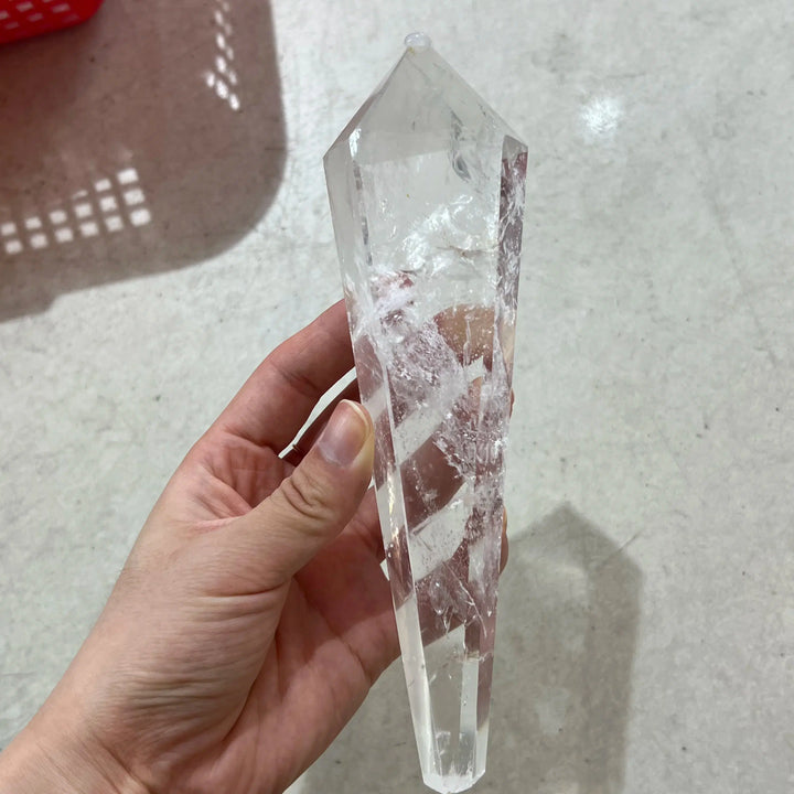 Natural Quartz Crystal Root Point