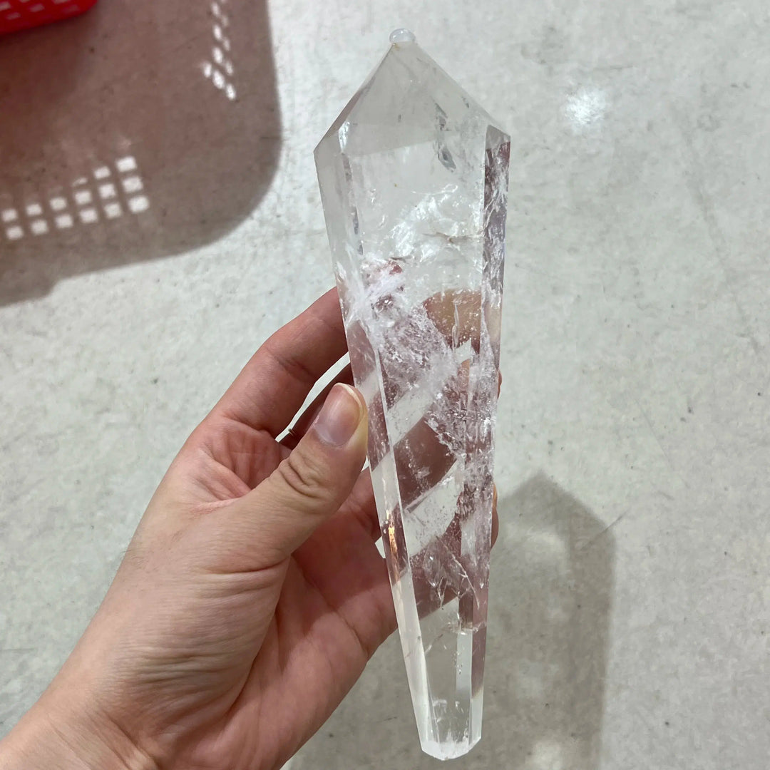 Natural Quartz Crystal Root Point