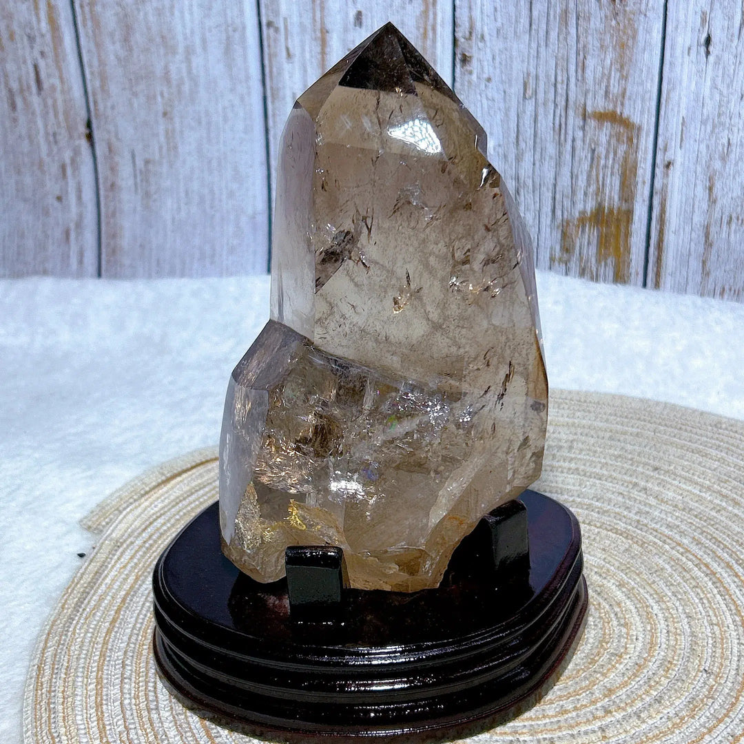 Natural Rainbow Smokey Quartz Large Point