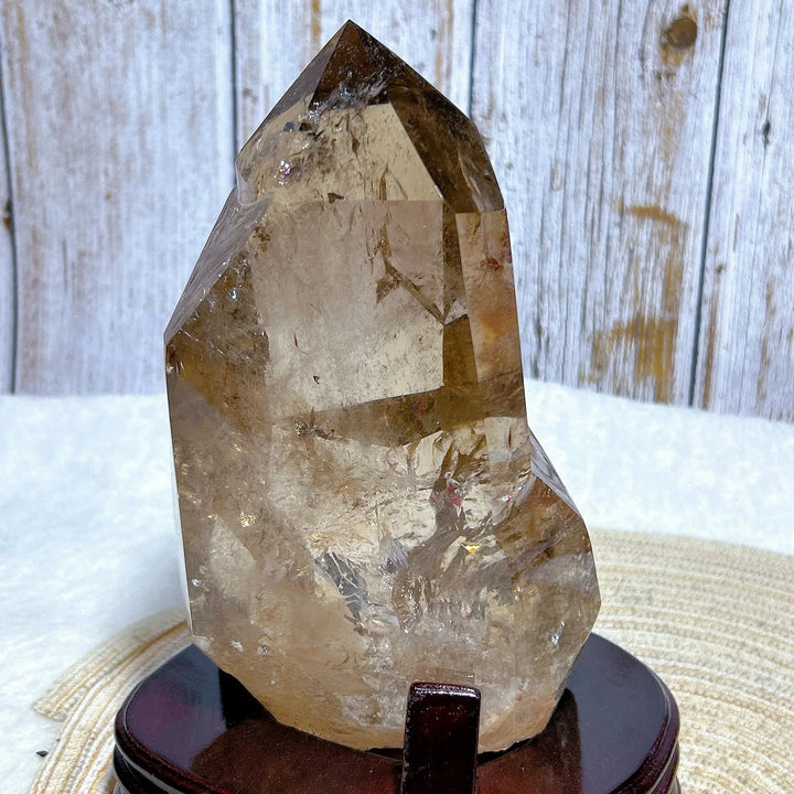 Natural Rainbow Smokey Quartz Large Point