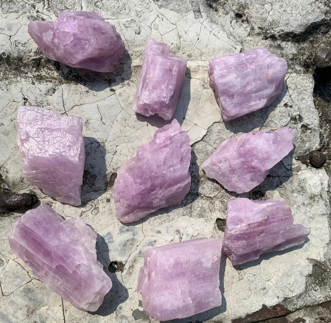 Natural Raw Kunzite Crystal