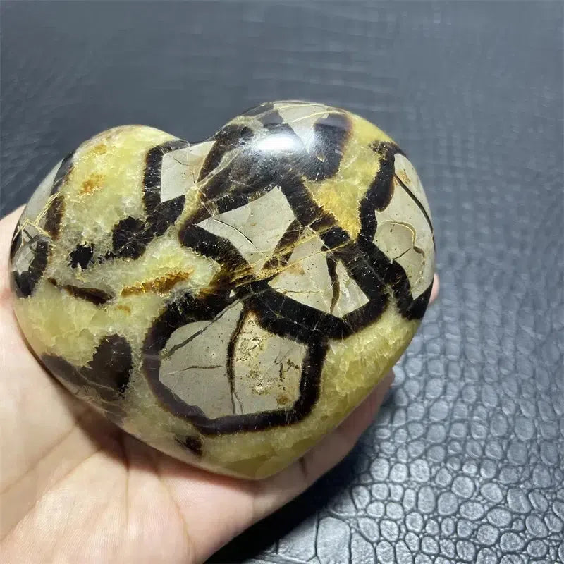 Natural Septarian Crystal Heart