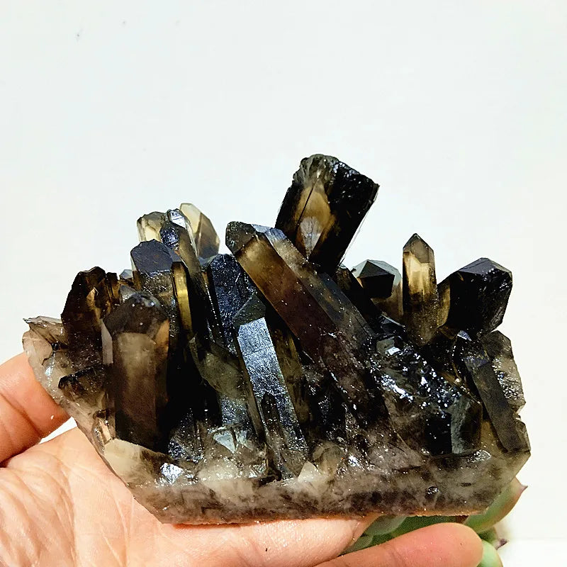 Natural Smoky Quartz Cluster