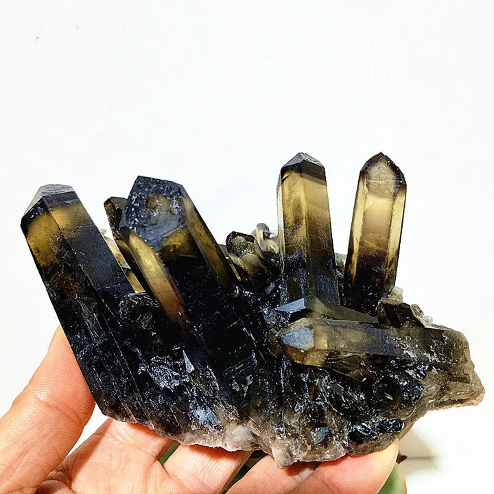 Natural Smoky Quartz Cluster