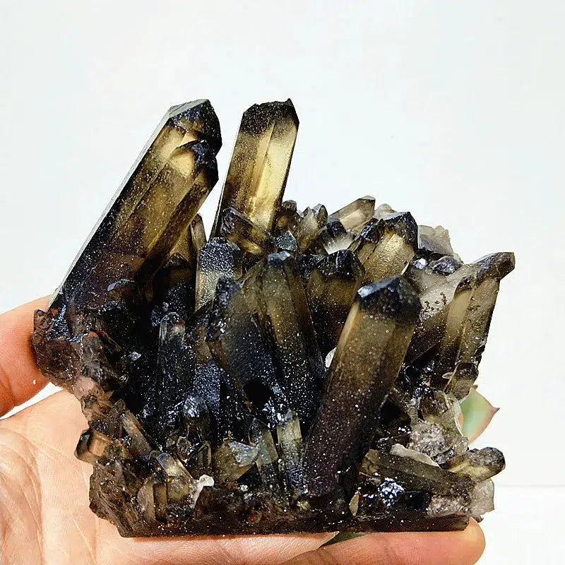 Natural Smoky Quartz Cluster