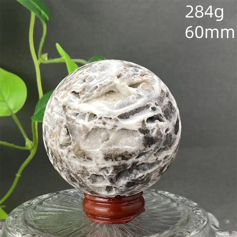 Natural Sphalerite Crystal Ball Hand-Mined Polished Energy Healing Ornament Home Decorative Mineral Gemstone Ball