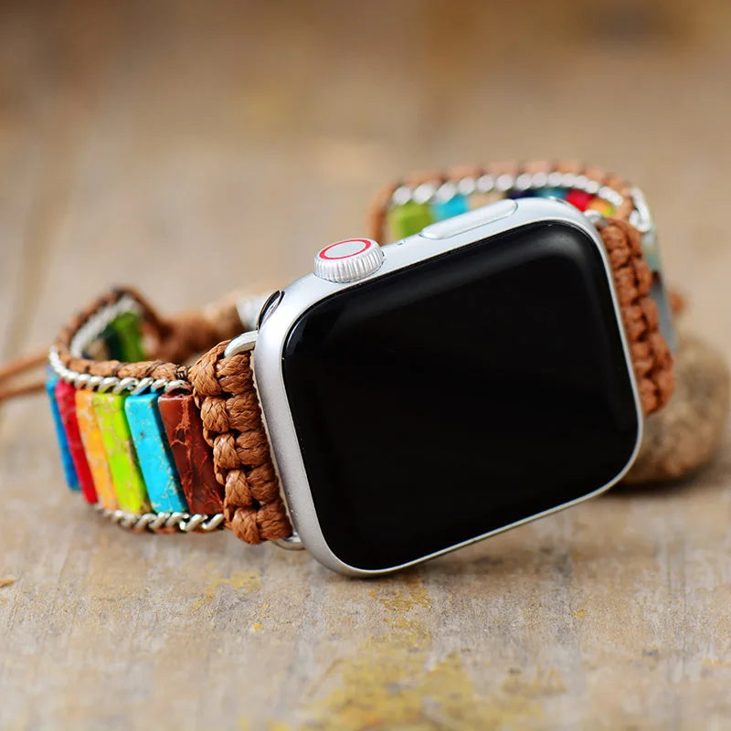 Natural Stone Adjustable Apple iWatch Strap