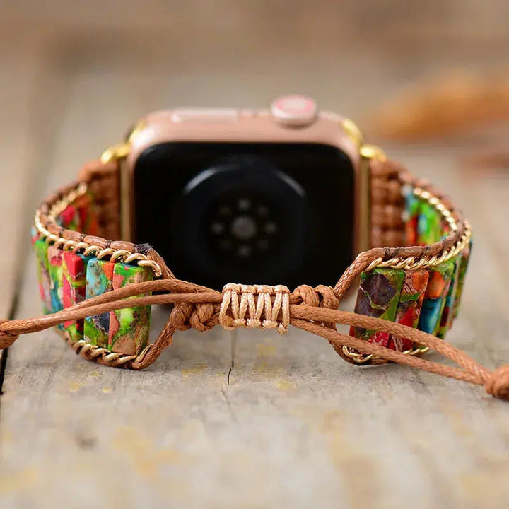 Natural Stone Adjustable Apple iWatch Strap