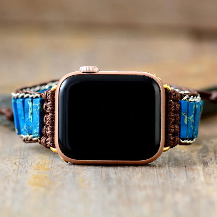 Natural Stone Adjustable Apple iWatch Strap