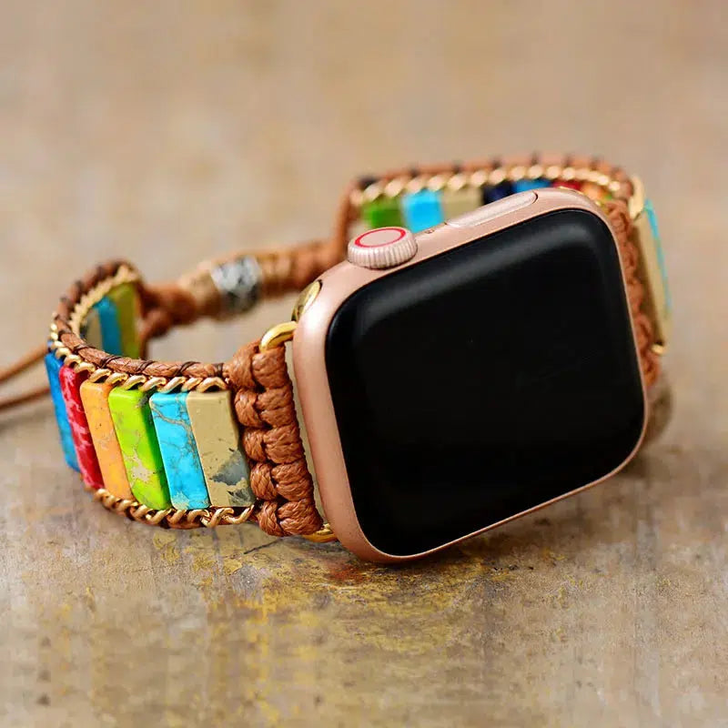 Natural Stone Adjustable Apple iWatch Strap