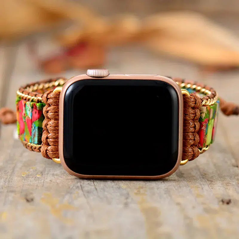 Natural Stone Adjustable Apple iWatch Strap