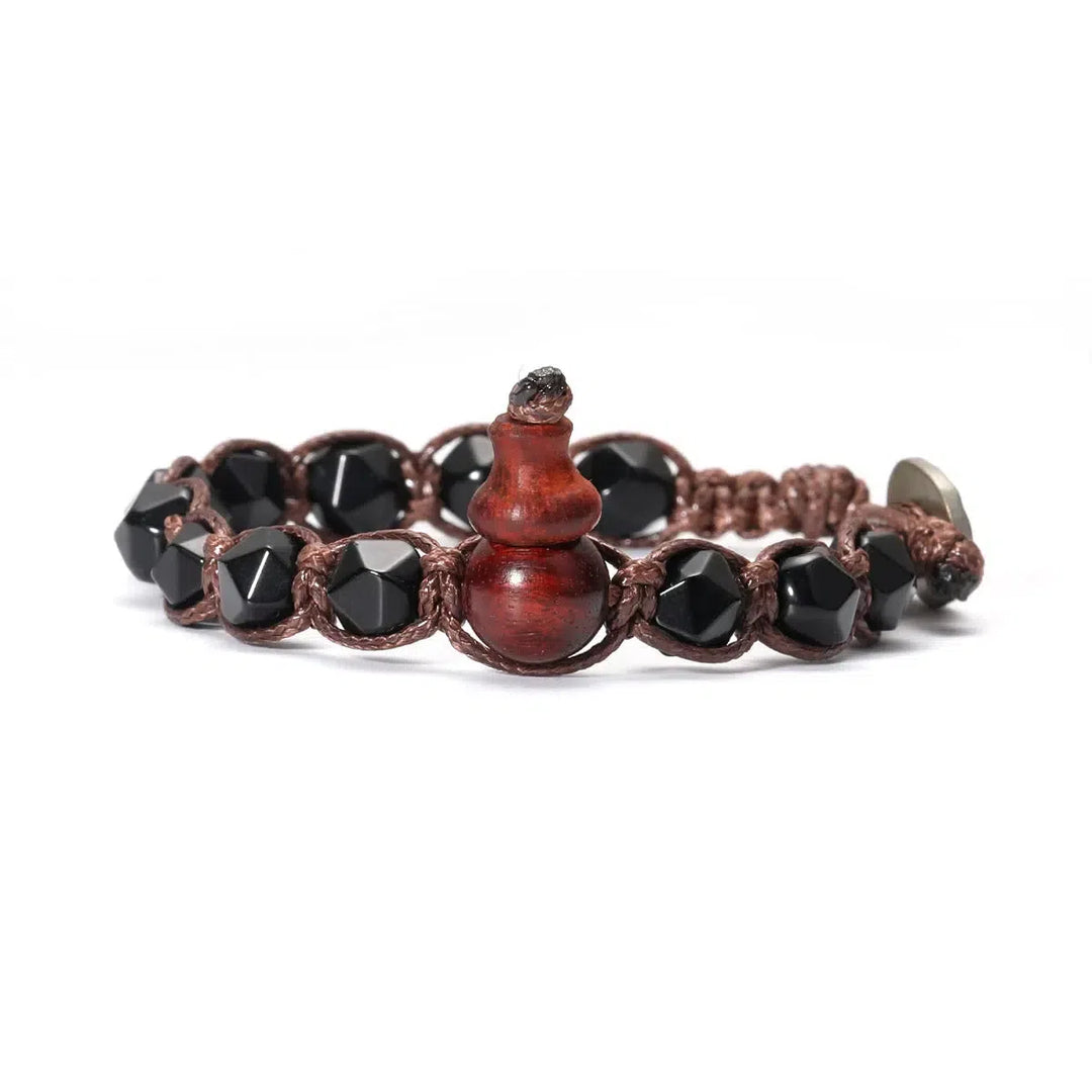 Natural Stones Handwoven Adjustable Bracelet In 32 Materials